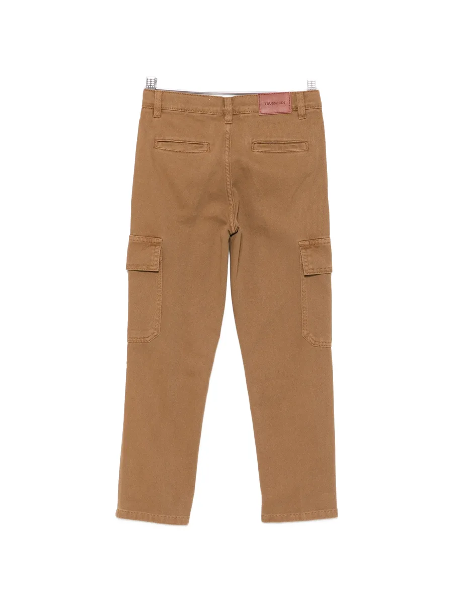 logo-embroidered cargo pants 2