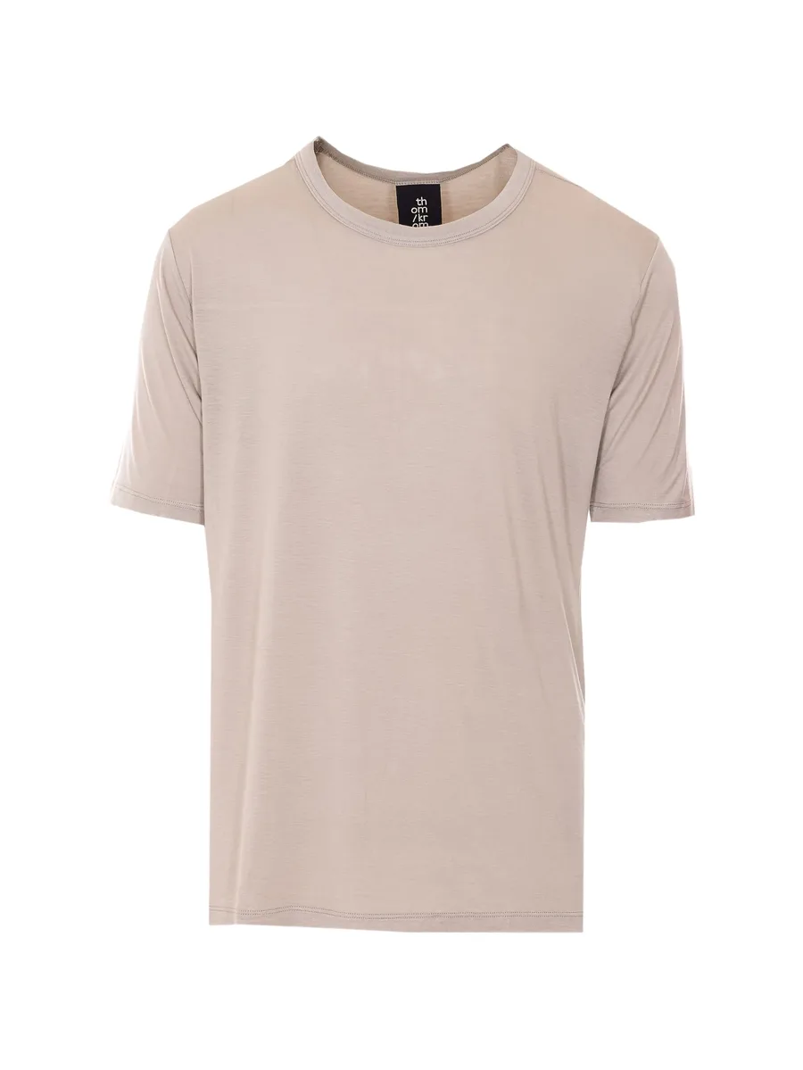 crew-neck elasticated T-shirt 1