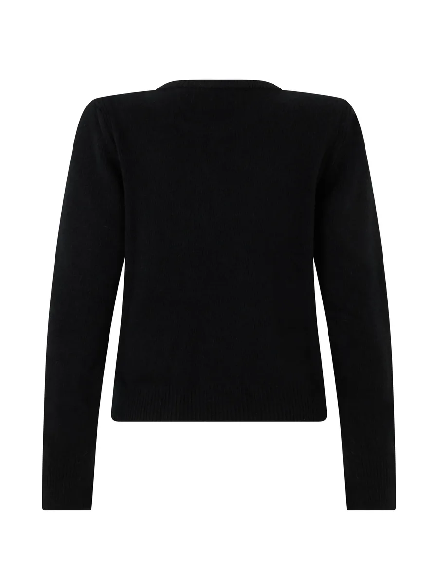 slogan-intarsia crew-neck sweater 2