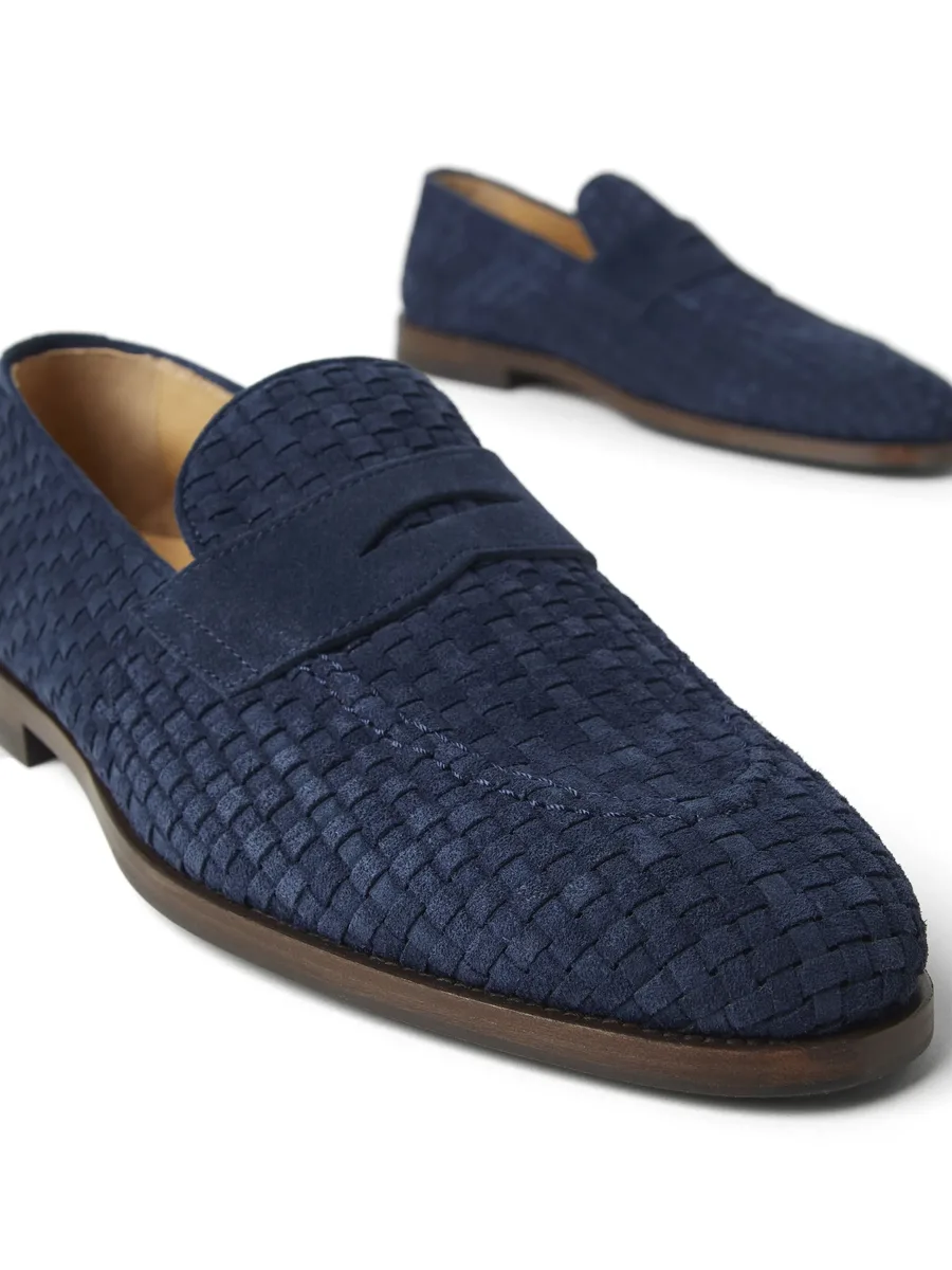 woven suede loafers 8