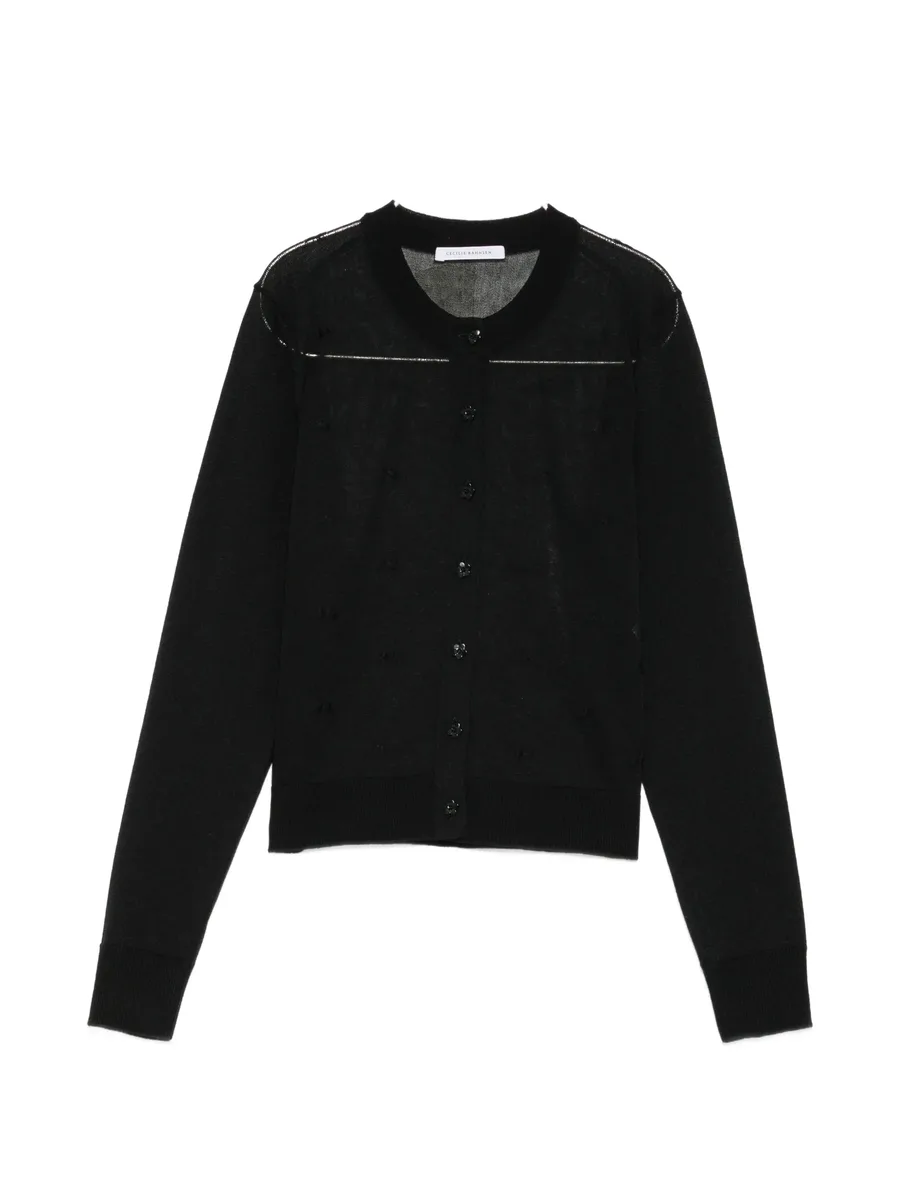 bow-embellished cardigan 1