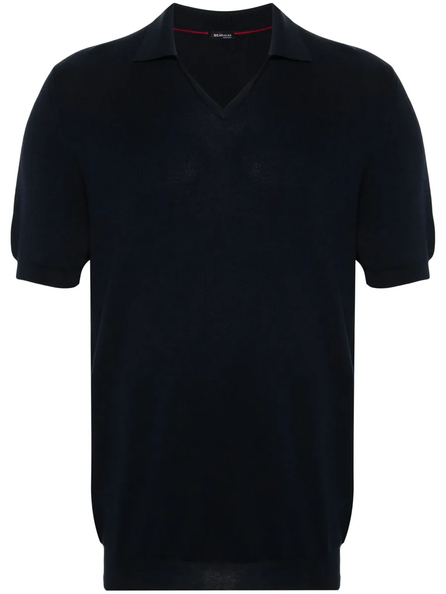 fine-knit cotton polo shirt 1
