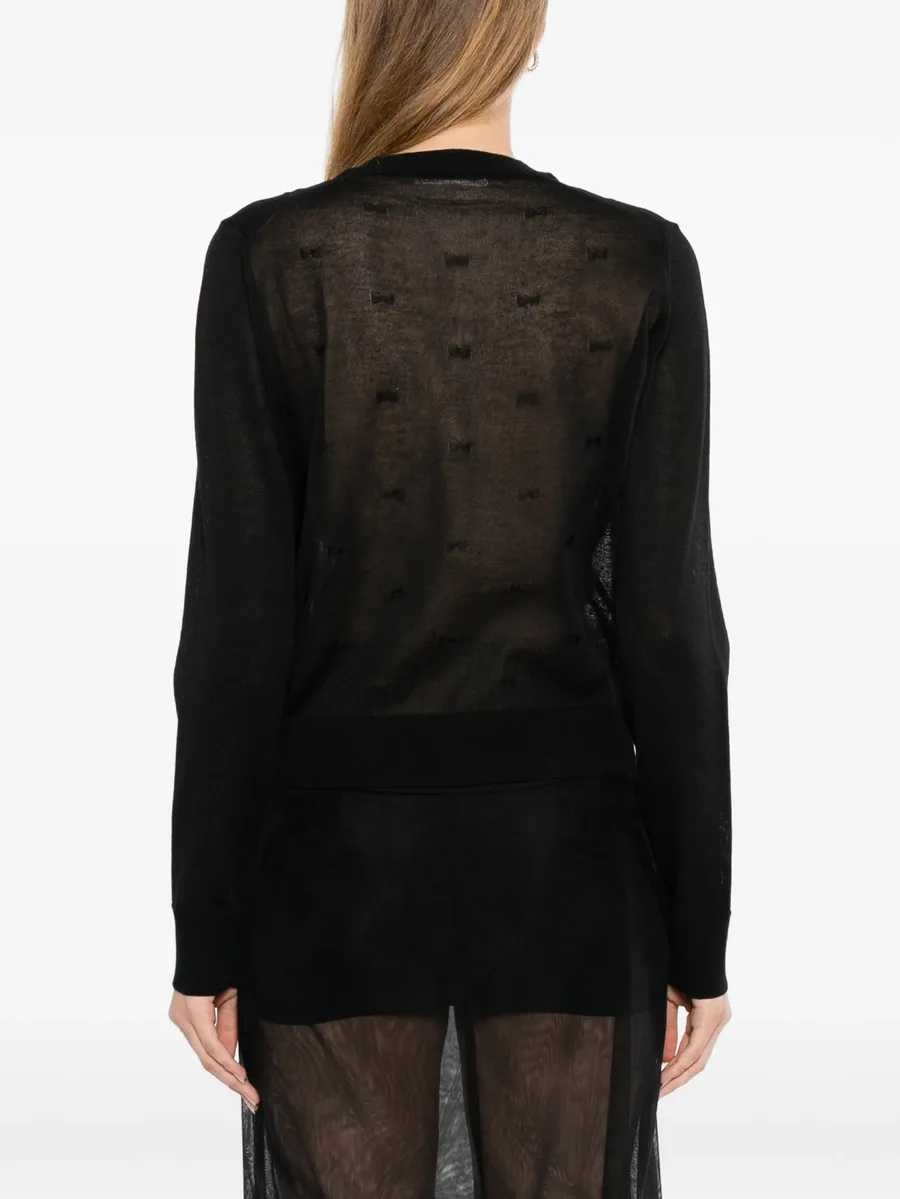 bow-embellished cardigan 4