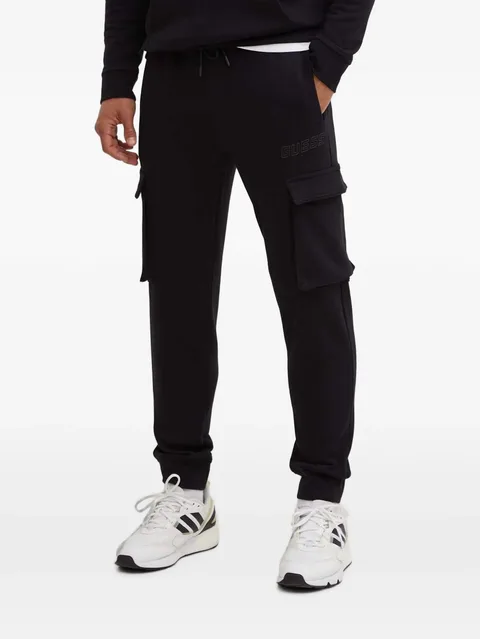 logo-patch track pants