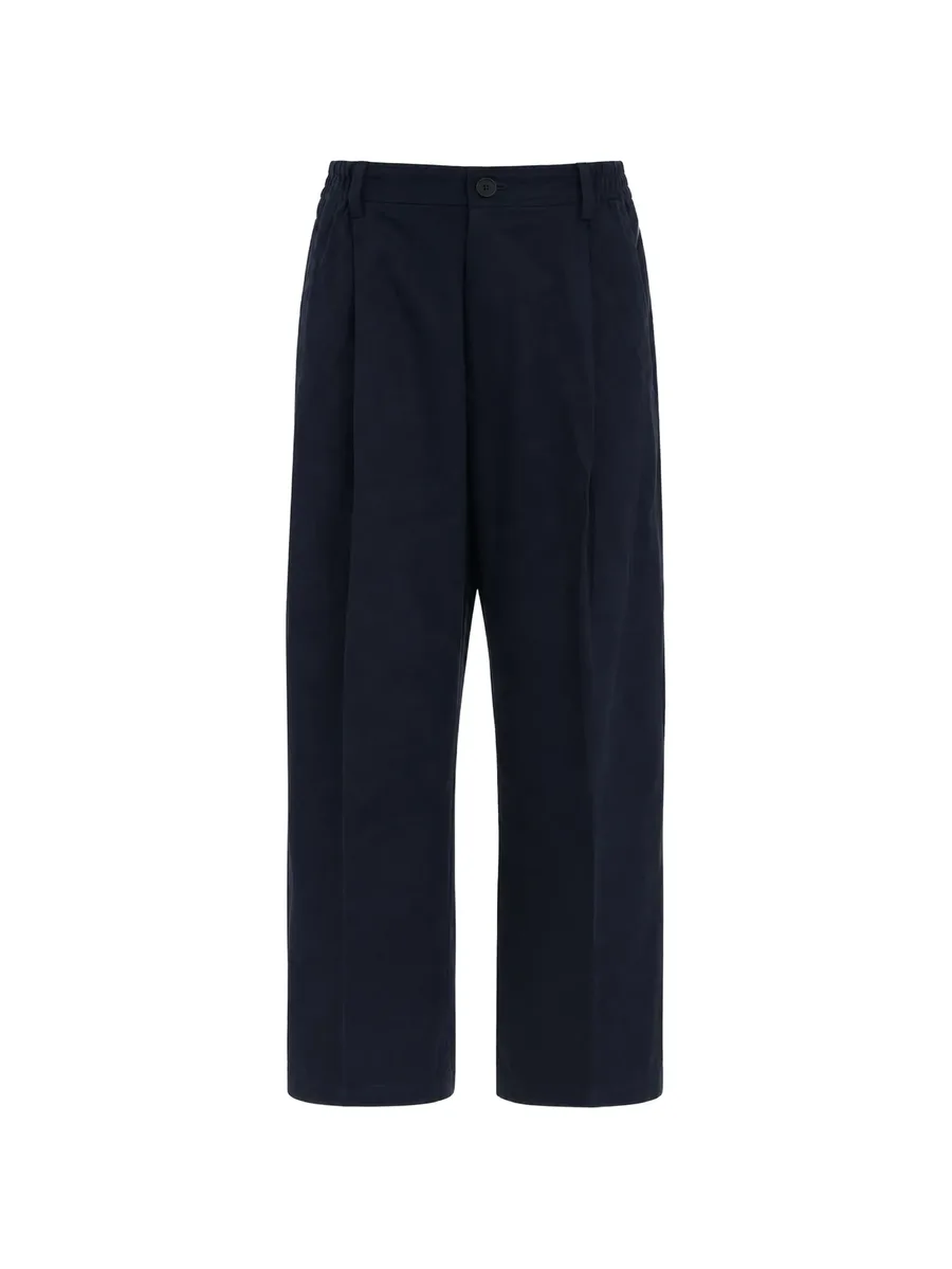 Shires pleated elasticated-waist trousers 1