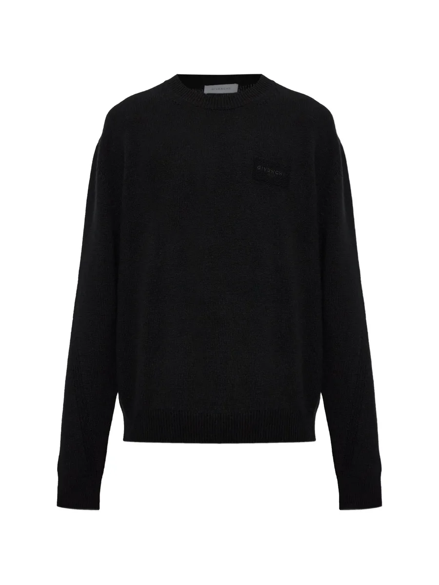 logo-embroidered sweater 1