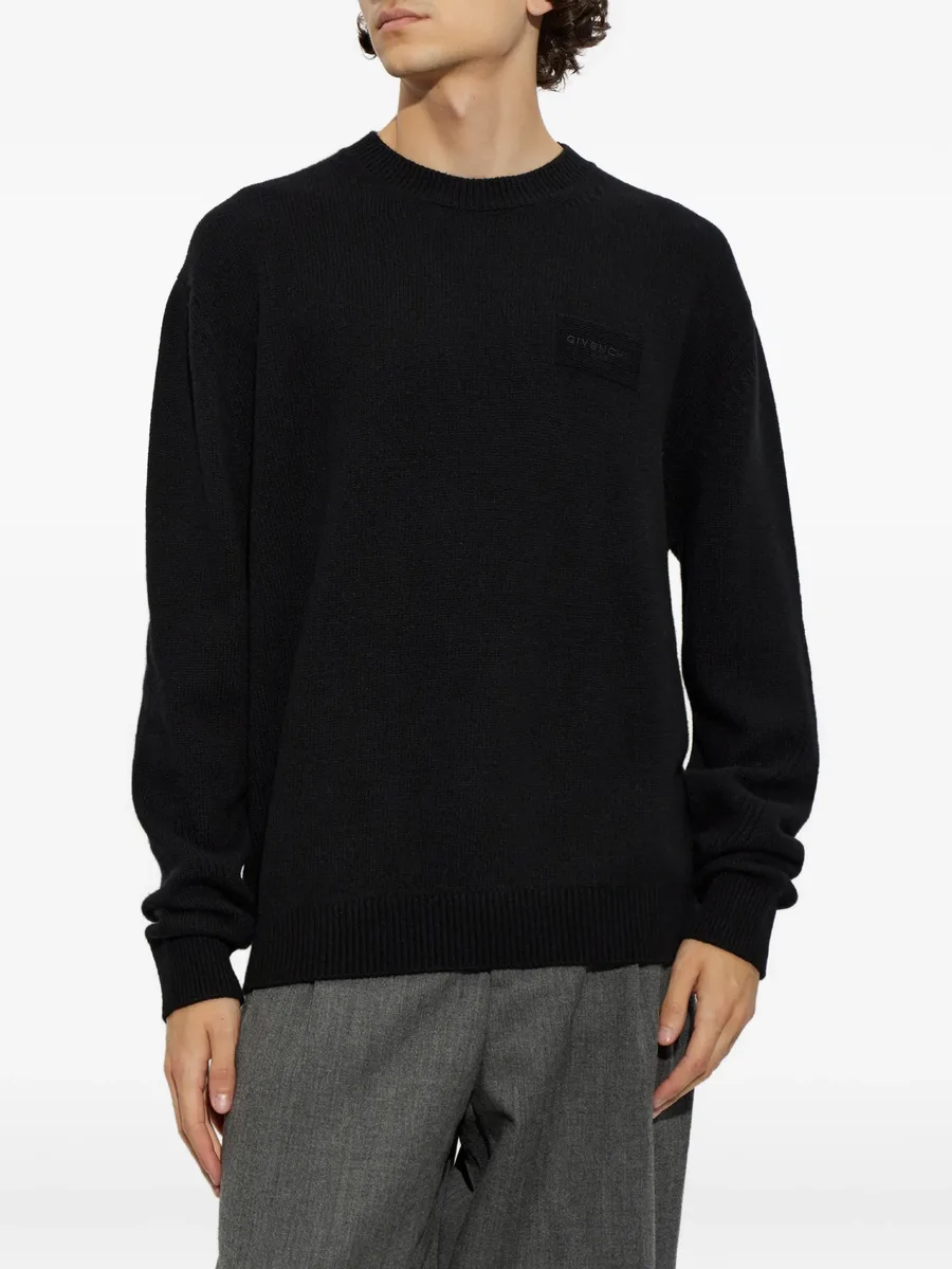 logo-embroidered sweater 3