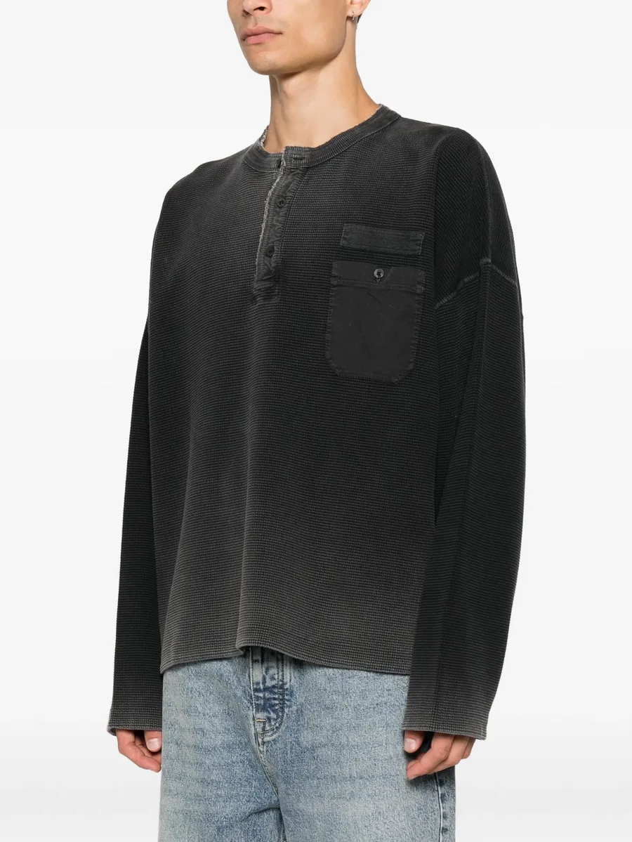 waffle-knit sweatshirt 3