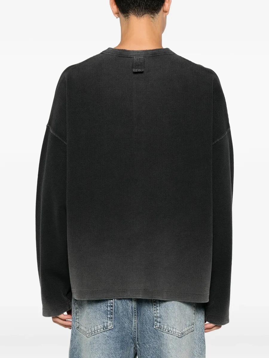 waffle-knit sweatshirt 4