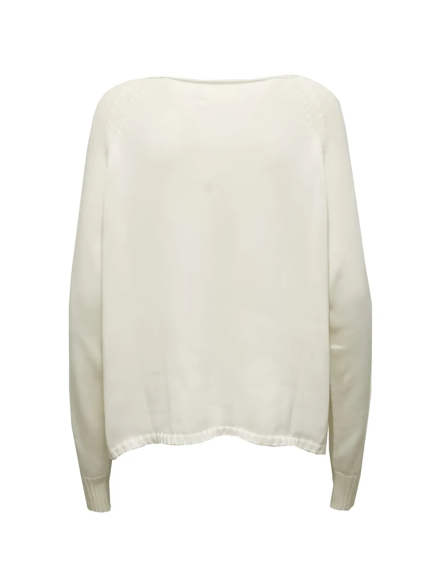raglan-sleeve boat-neck sweater 2
