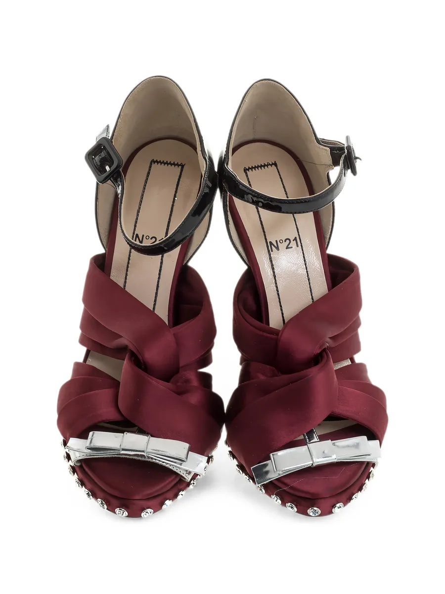 crystal-embellished knotted sandals 4