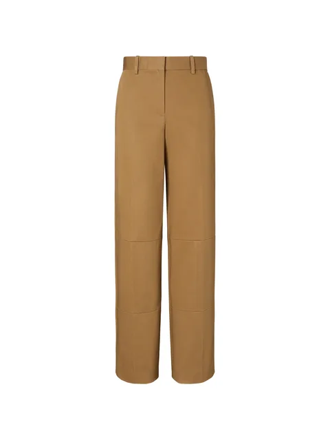 wide-leg cotton pants