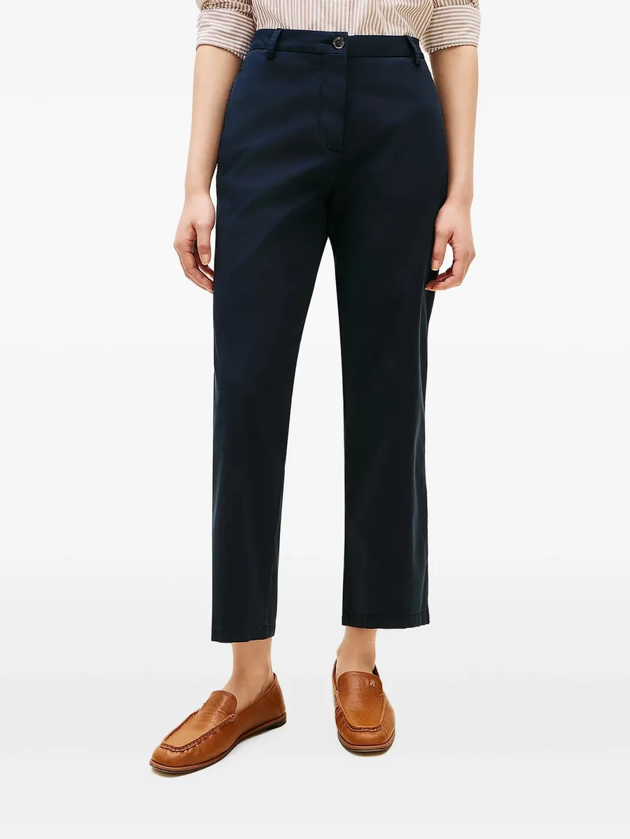 logo-patch straight-leg trousers 4