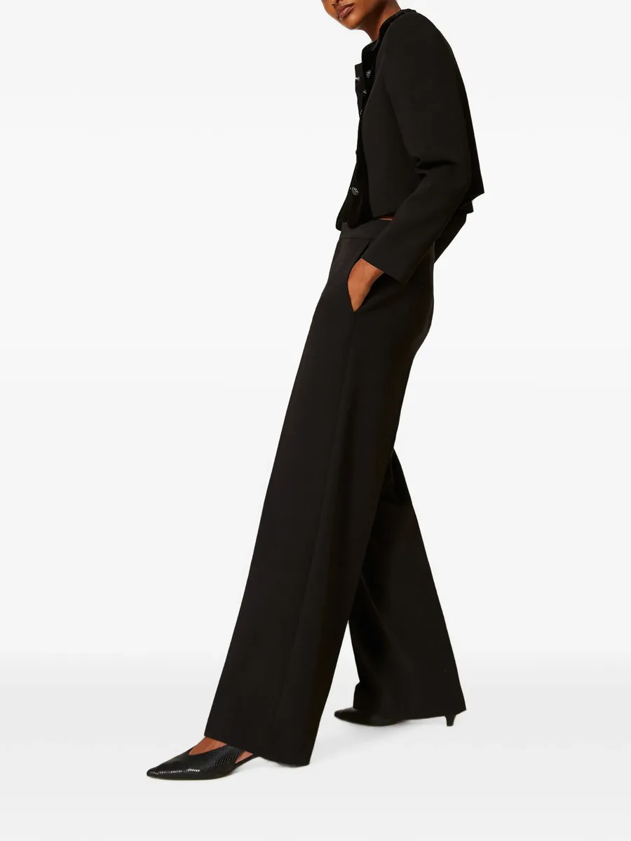 straight-leg crêpe trousers 3