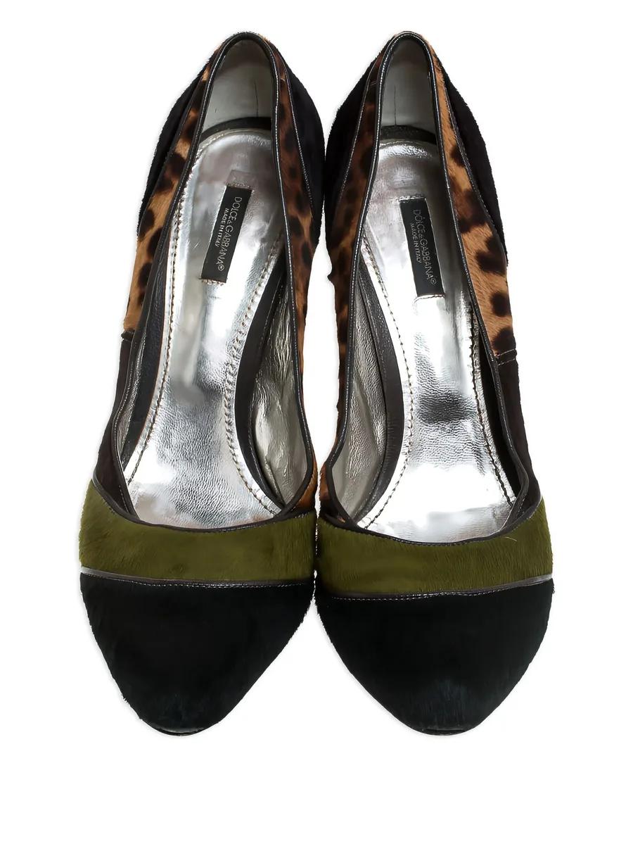 2024 Pony Hair Leopard Print Pumps 5
