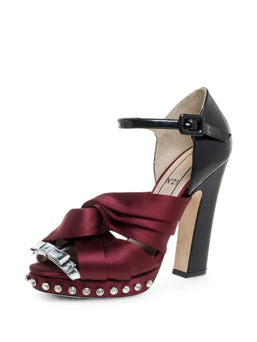crystal-embellished knotted sandals 2