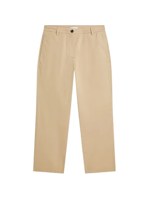 straight-leg chino trousers