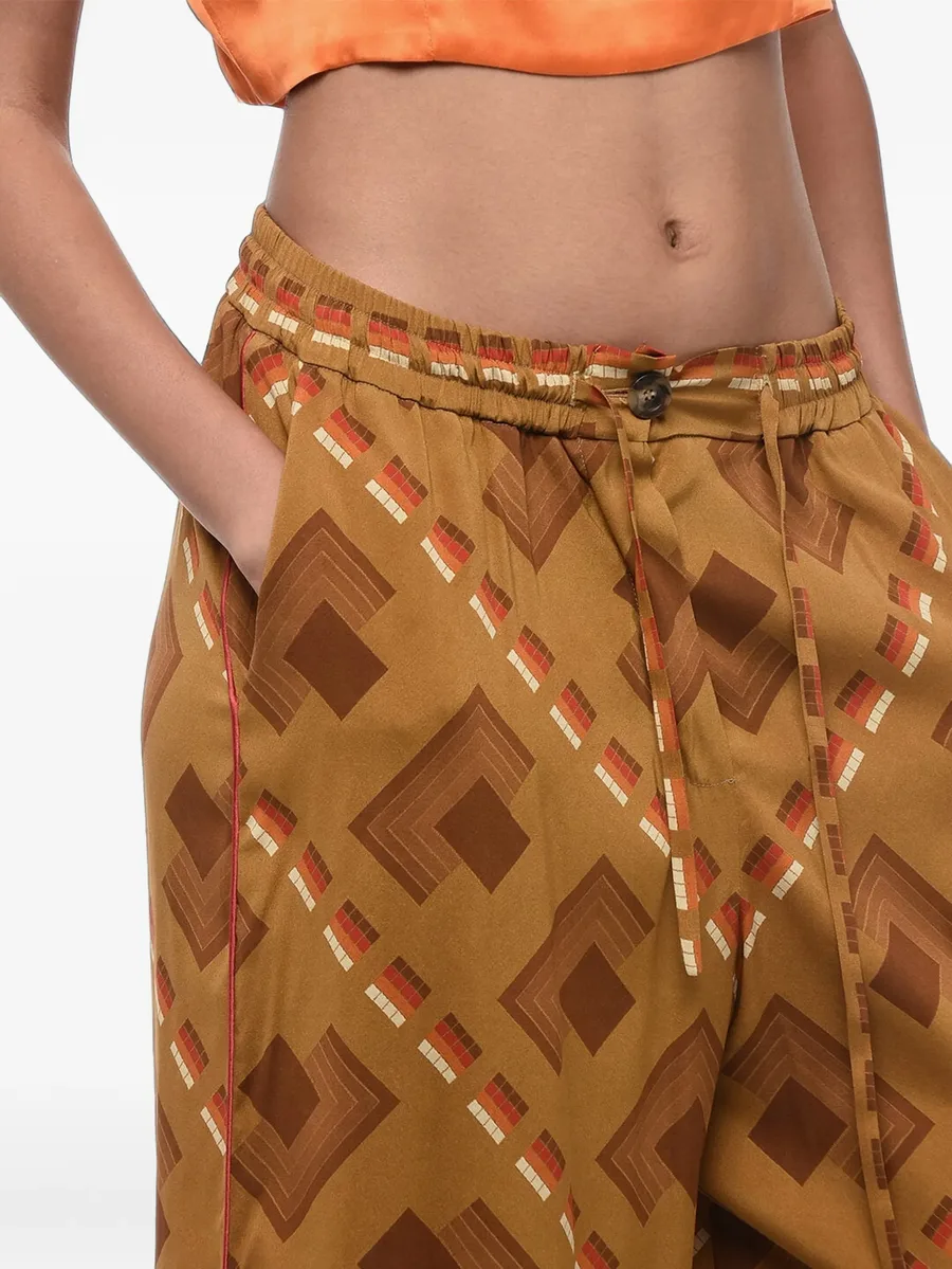 geometric-pattern palazzo pants 5