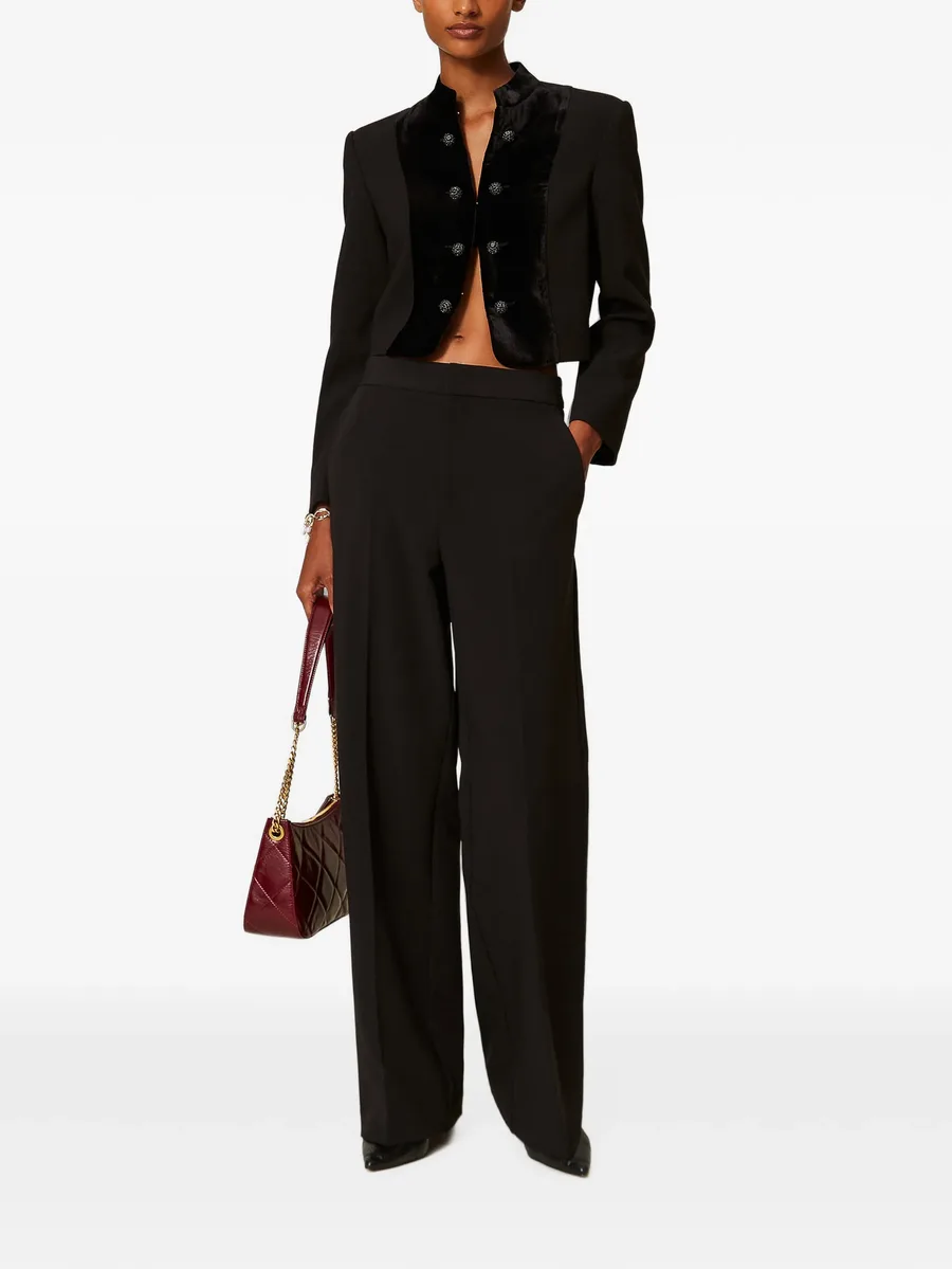 straight-leg crêpe trousers 2