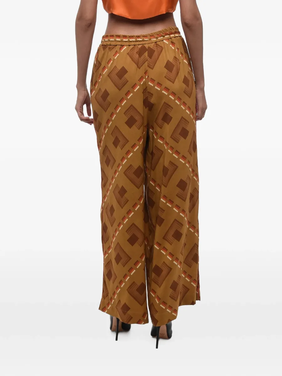 geometric-pattern palazzo pants 4