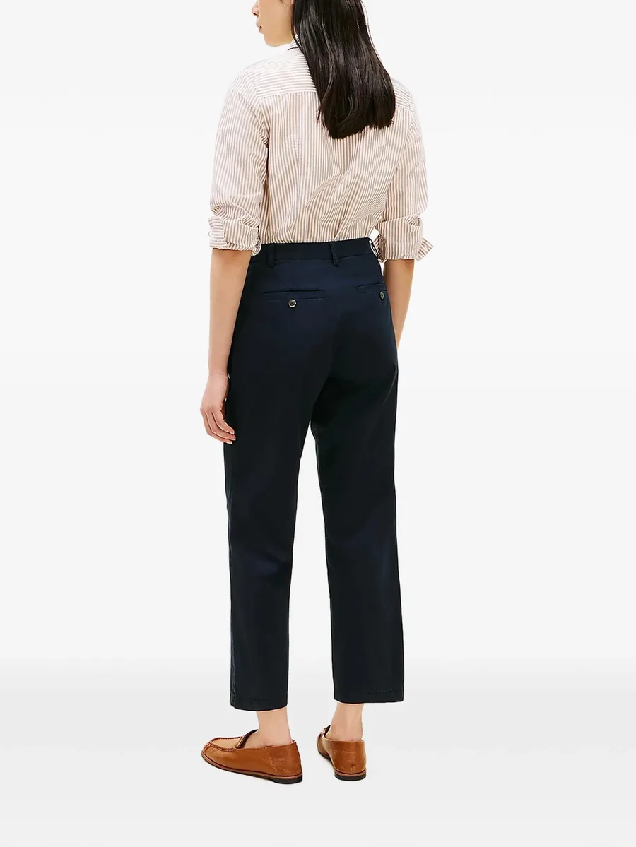 logo-patch straight-leg trousers 3