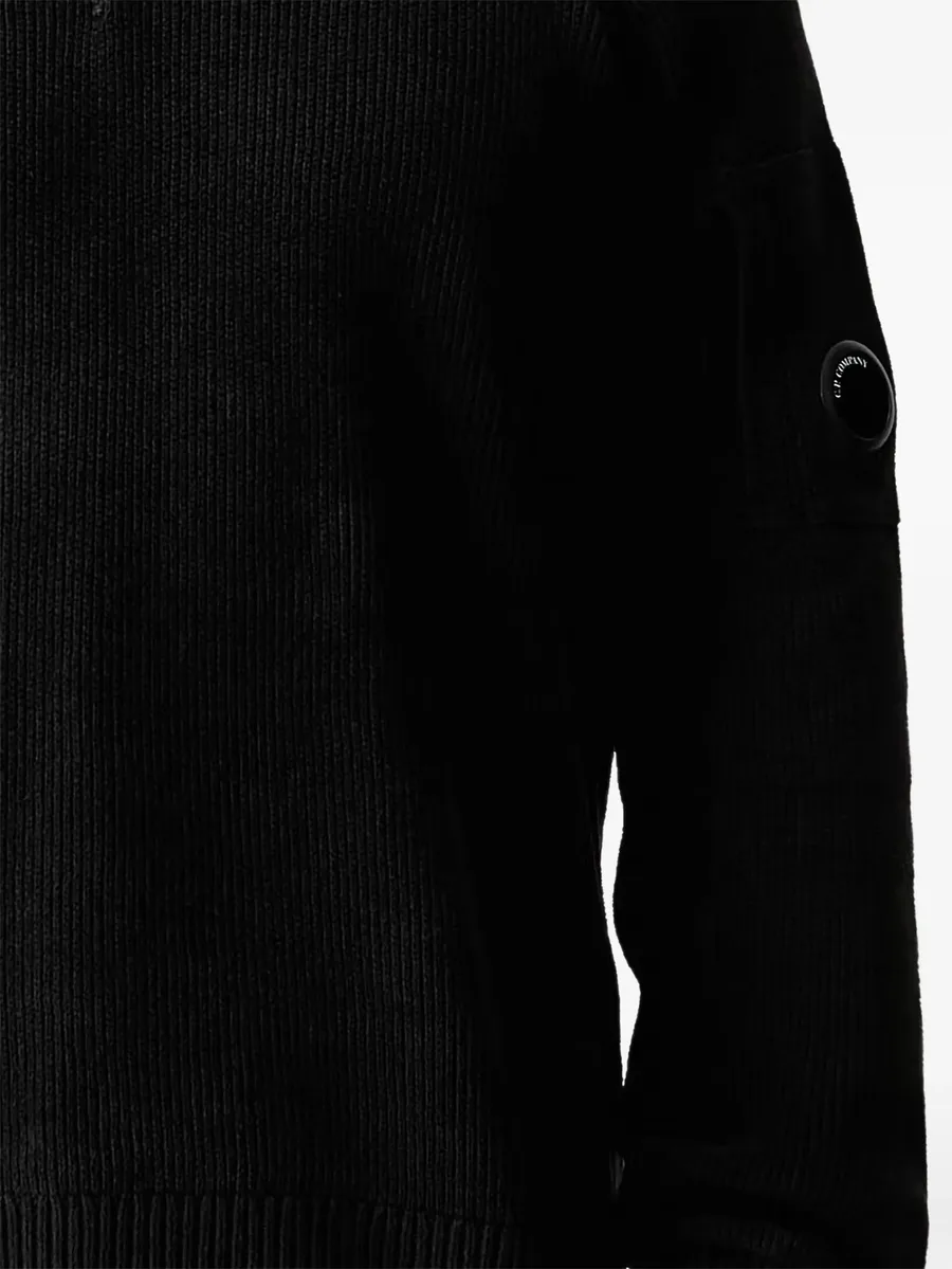 Lens-detail rib-knit sweater 4