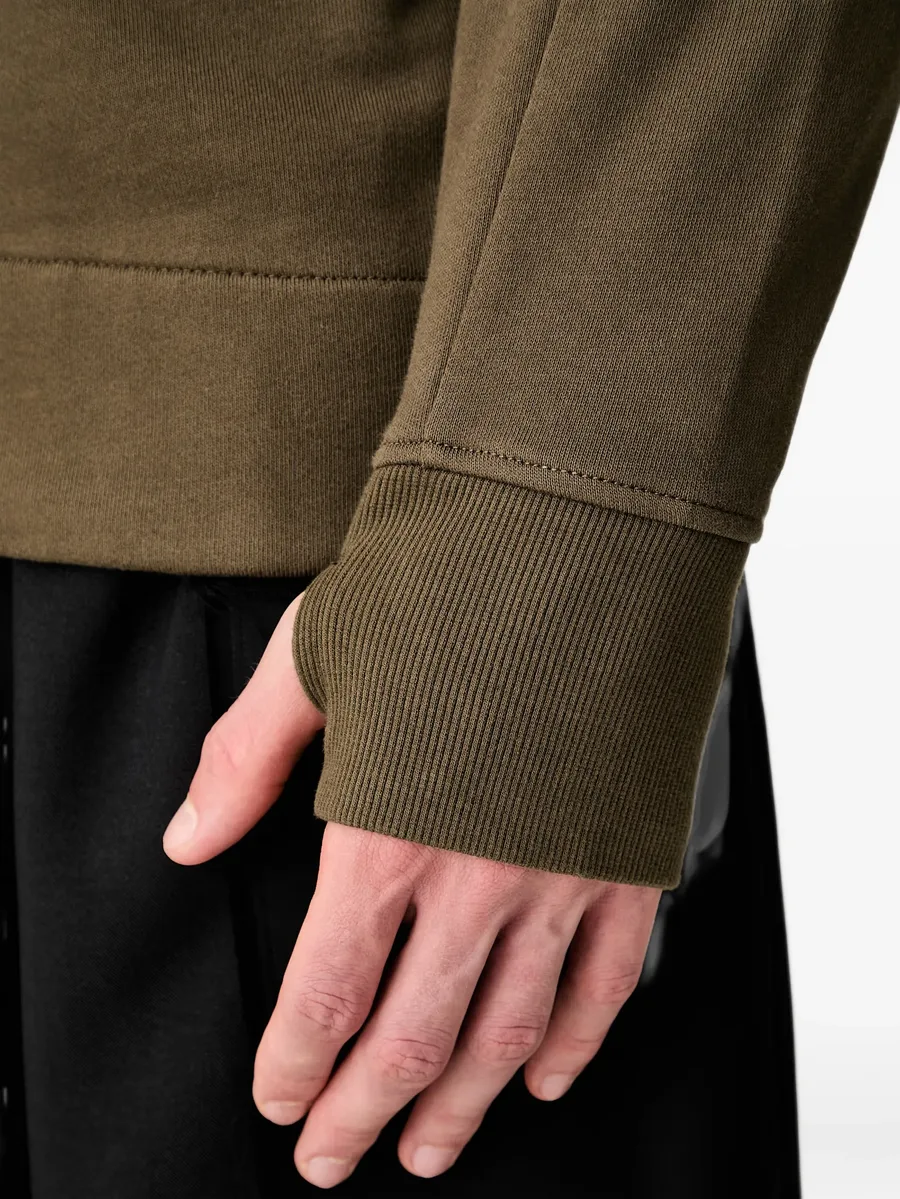 Goggle-detail zip-up hoodie 5