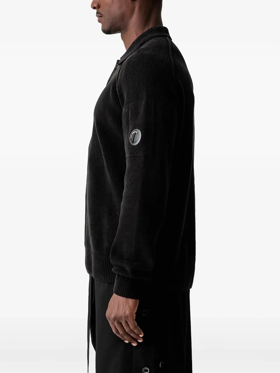 Lens-detail rib-knit sweater 3