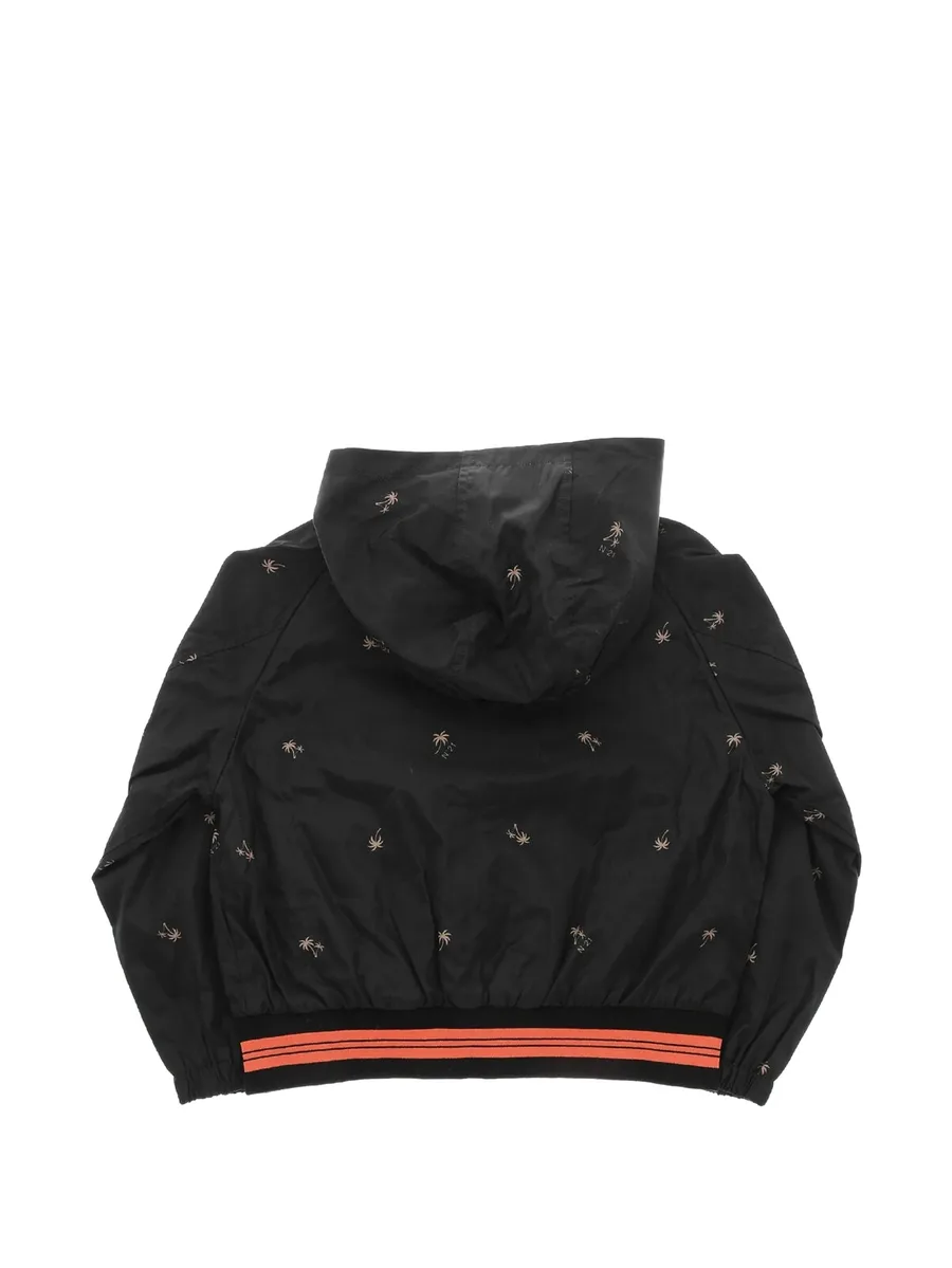 palm-print hooded windbreaker 2