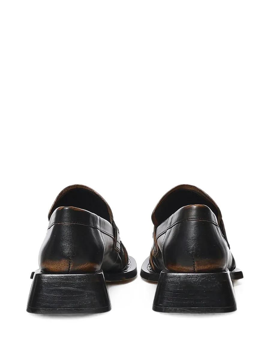 Airi brushed-finish ruched loafers 3