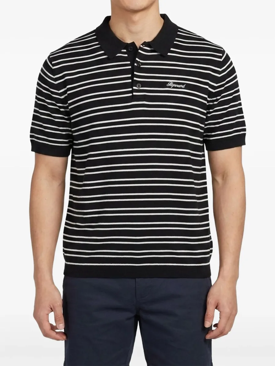 California striped knitted polo 2