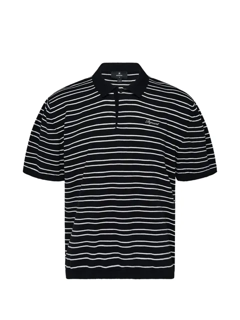 California striped knitted polo
