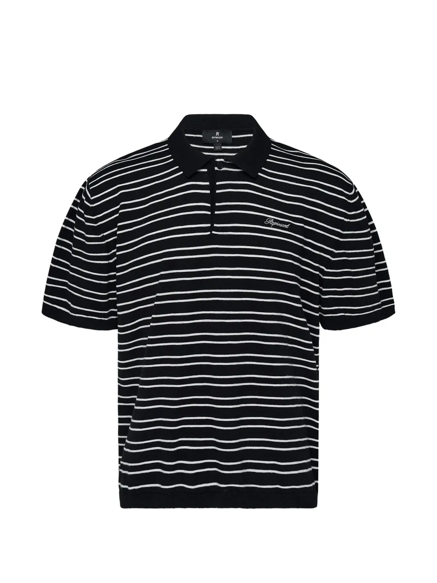California striped knitted polo 1