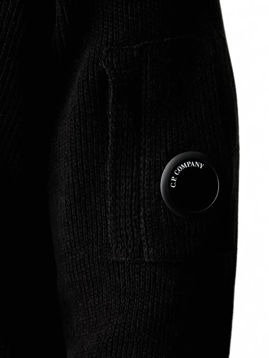 Lens-detail rib-knit sweater 5