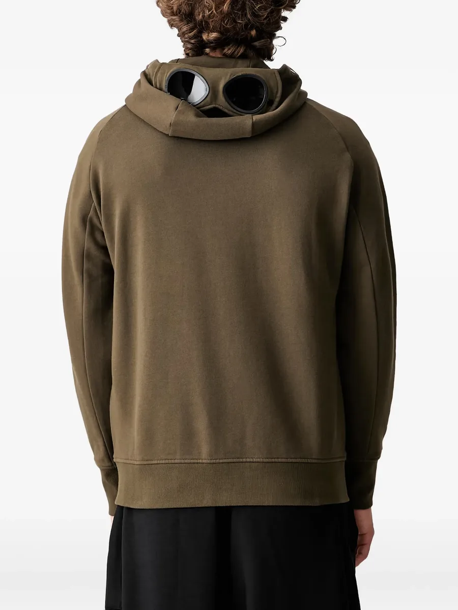 Goggle-detail zip-up hoodie 4
