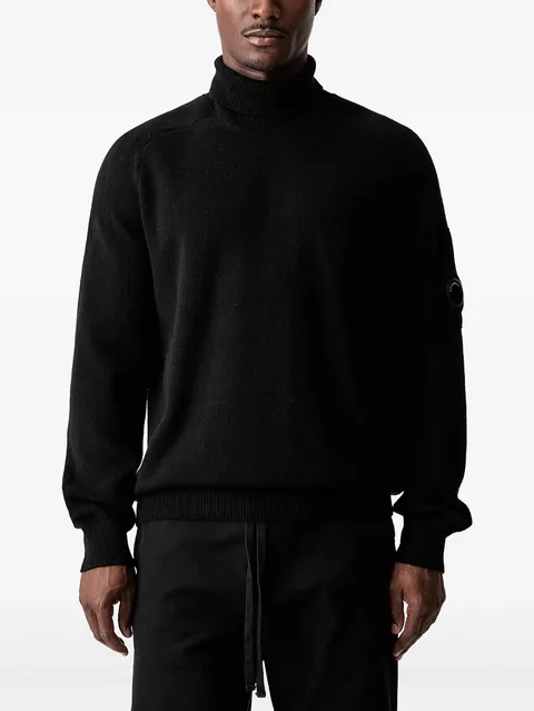 lambswool turtleneck Lens sweater