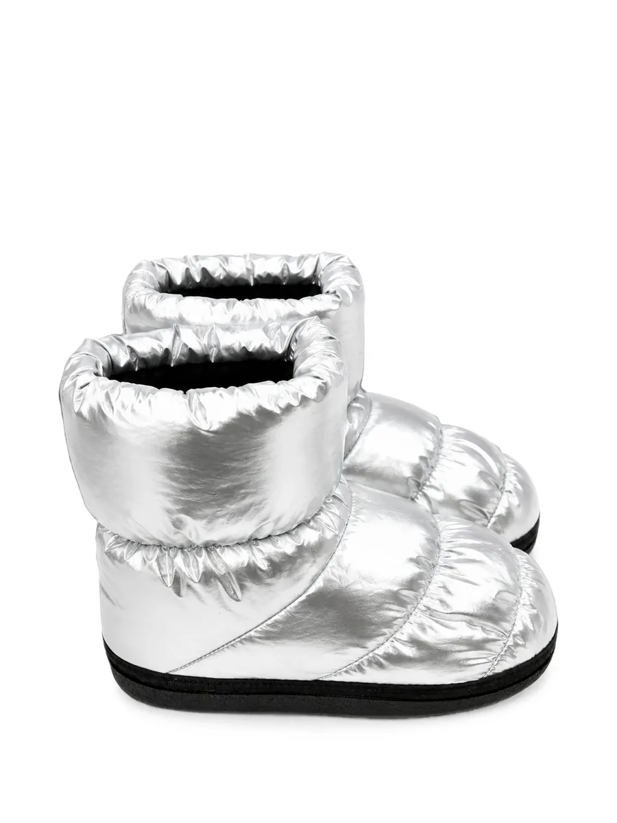 quilted logo-patch snow boots 2