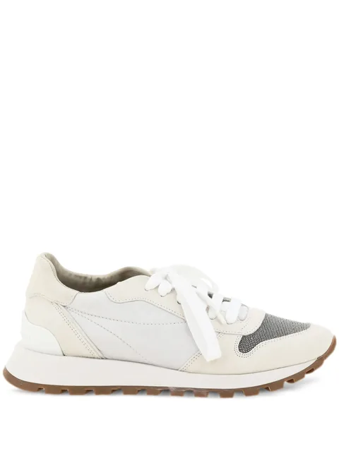 panelled-design sneakers