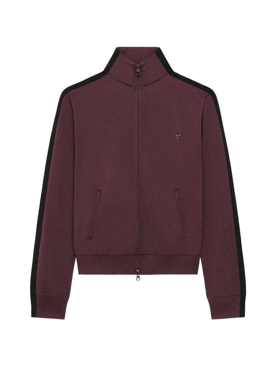 толстовка с вышитым логотипом и полосками 1