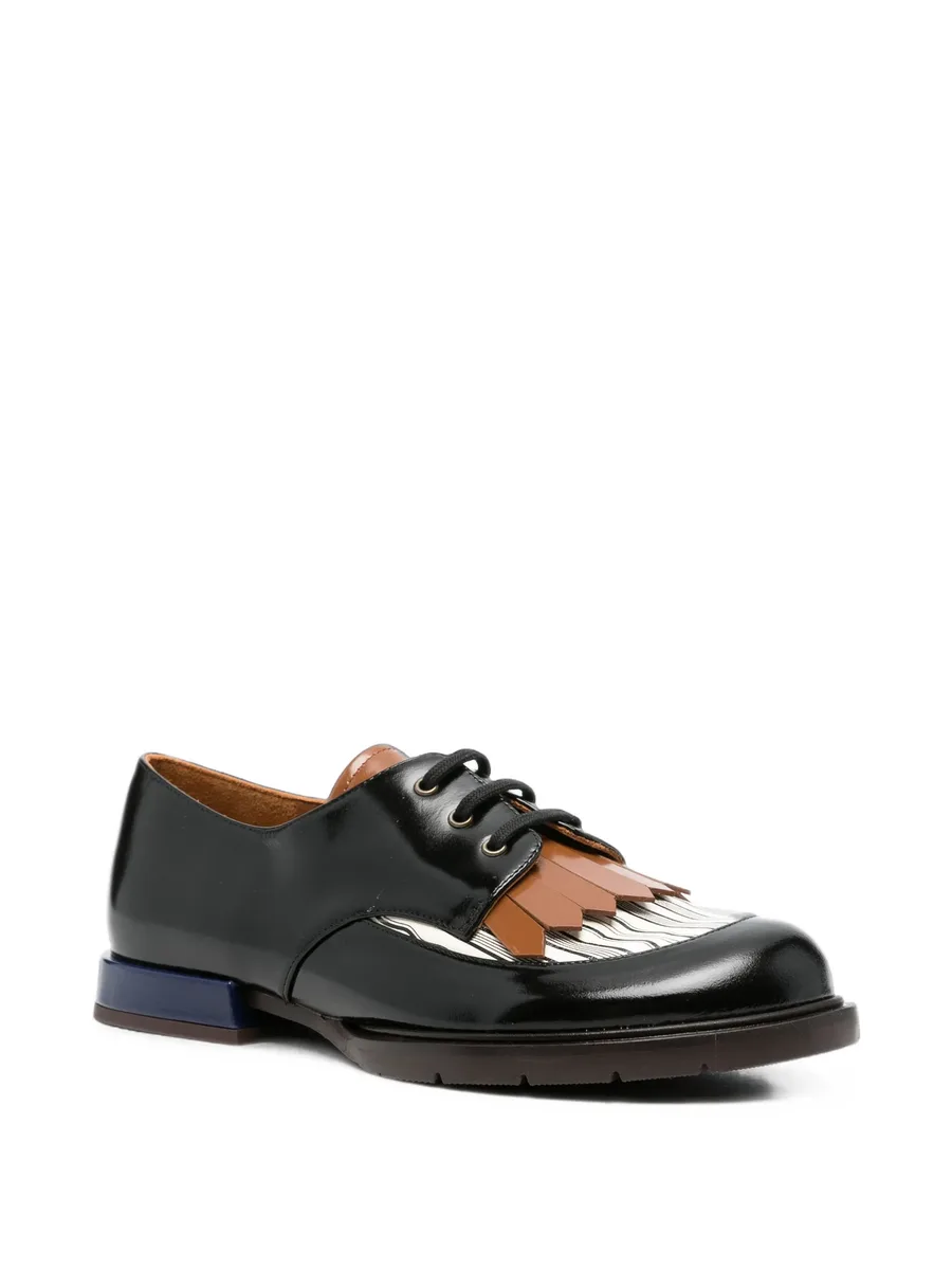 Jeripa fringe-detail lace-up loafers 2