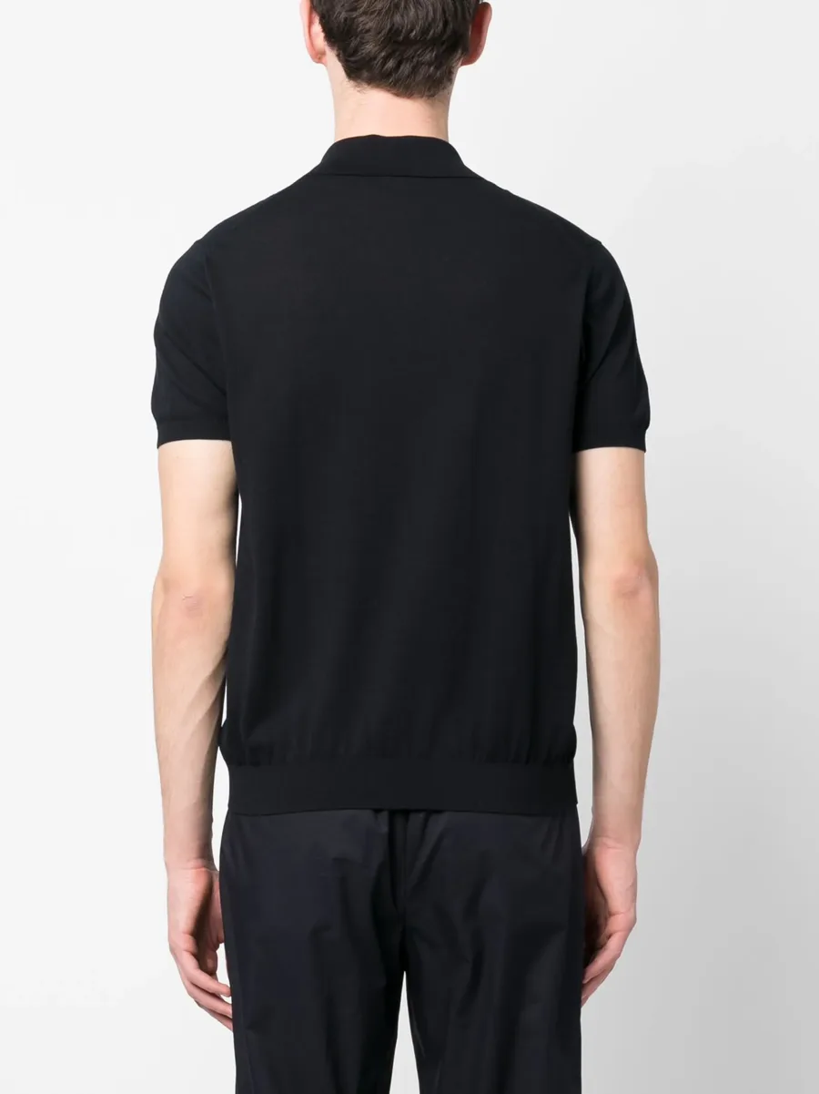 fine-knit cotton polo shirt 7
