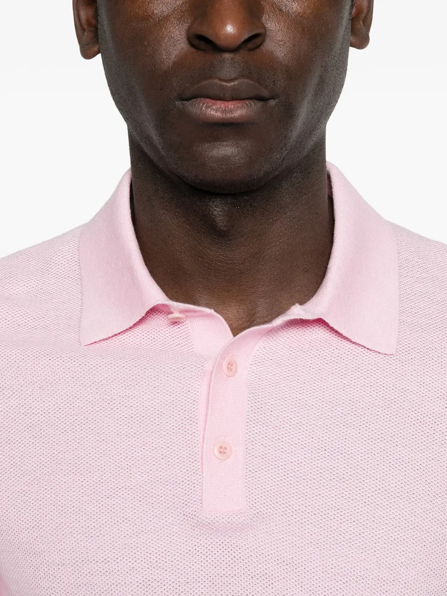piqué-knit polo shirt 10