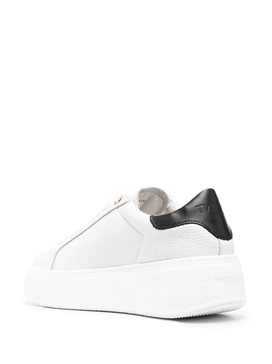 contrasting-heel leather sneakers 5