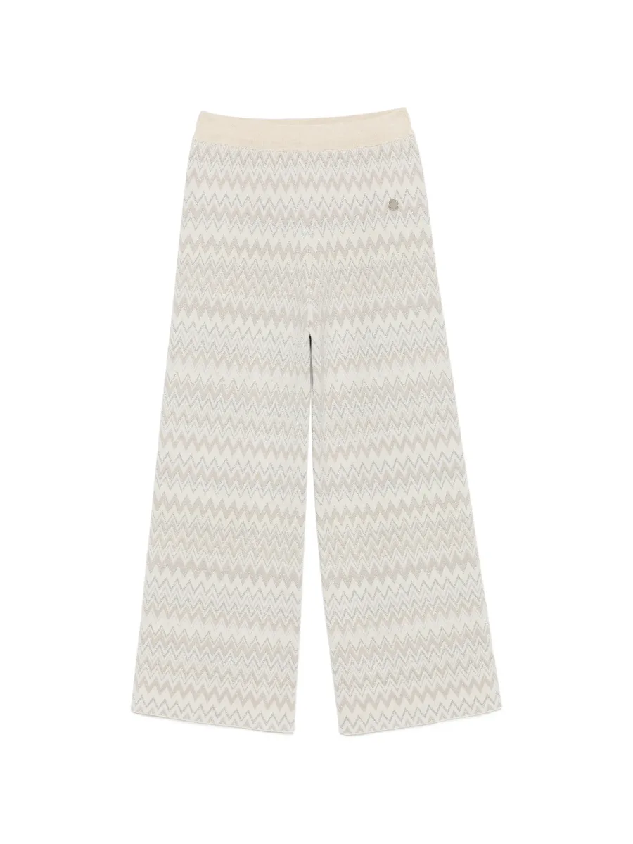zigzag-knit wool trousers 1