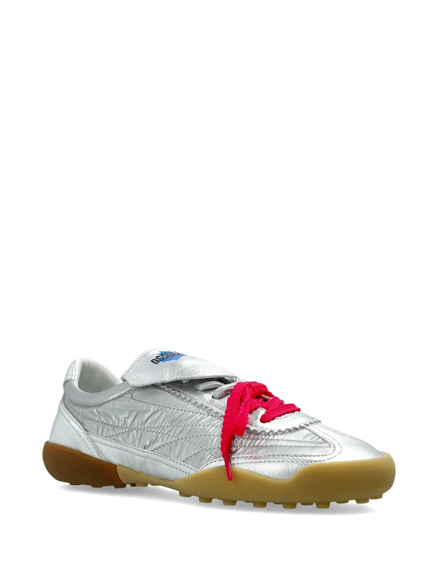 ruched leather sneakers 4