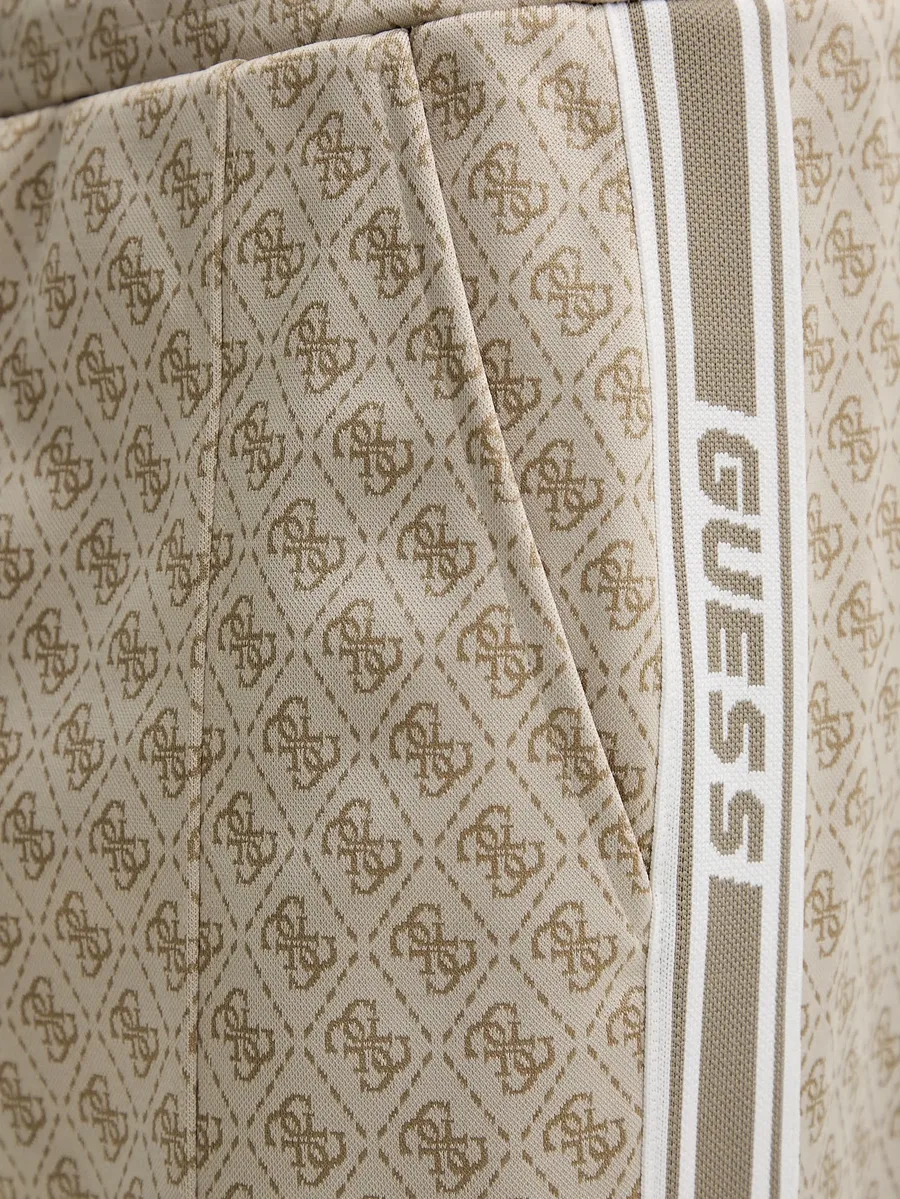 monogram-pattern side-stripe track pants 8