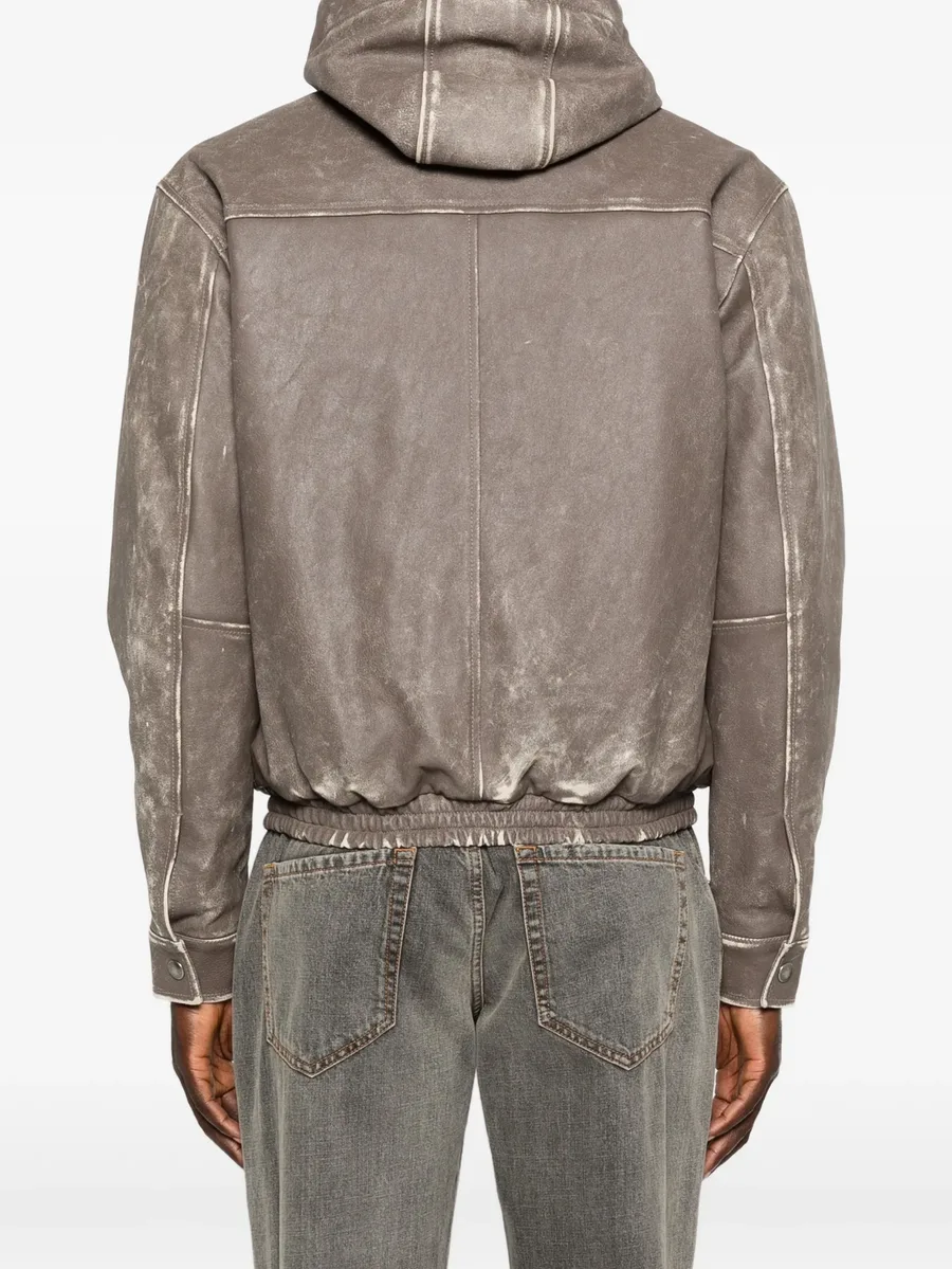 distressed hooded bomber jacket 7
