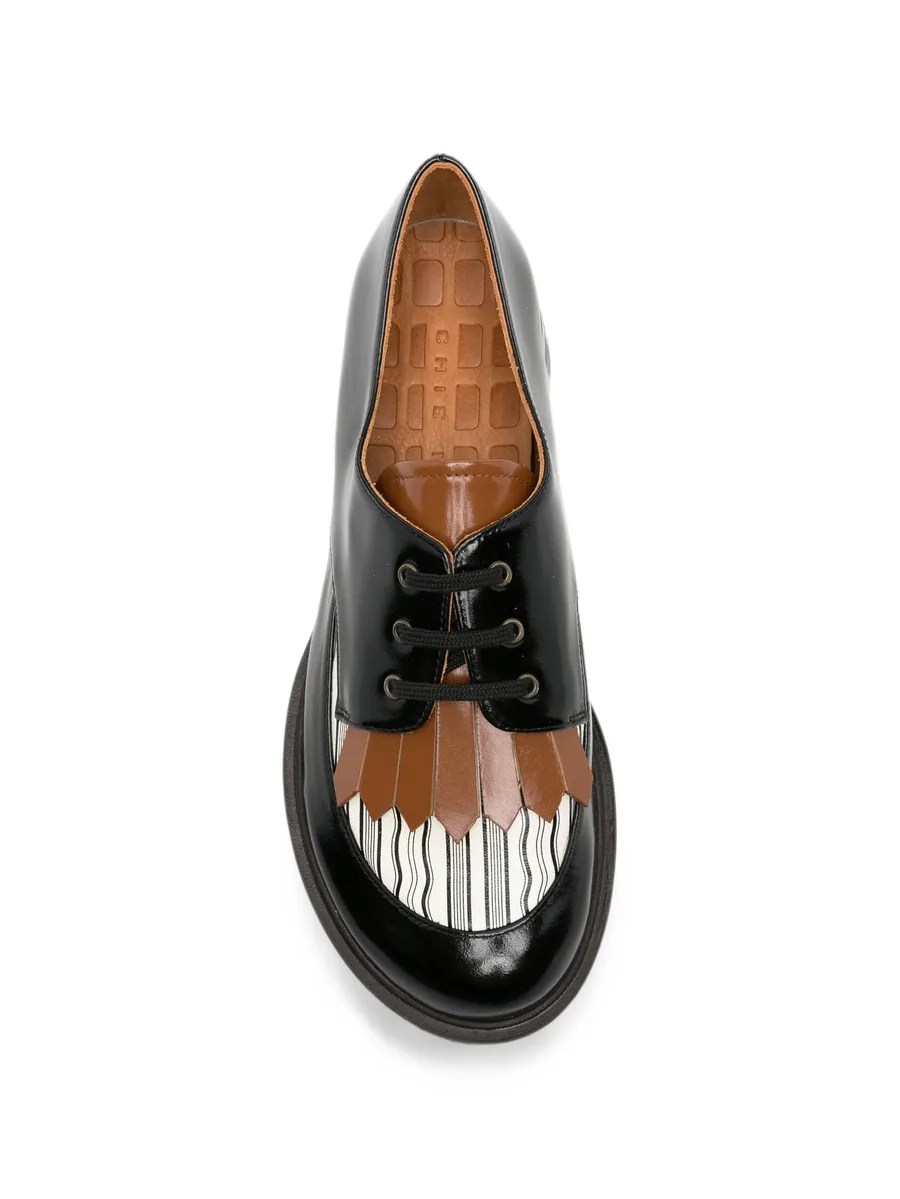 Jeripa fringe-detail lace-up loafers 4