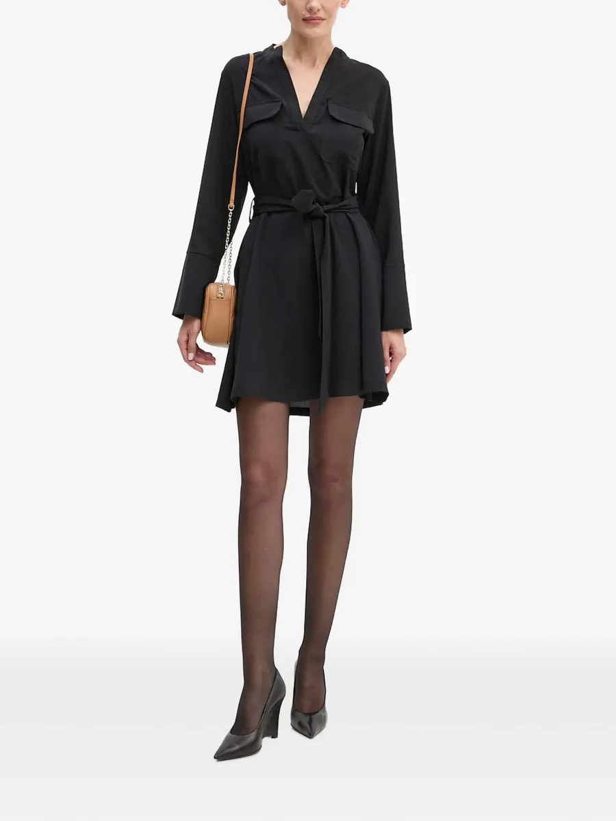 Reimba belted flap-pocket mini dress 2