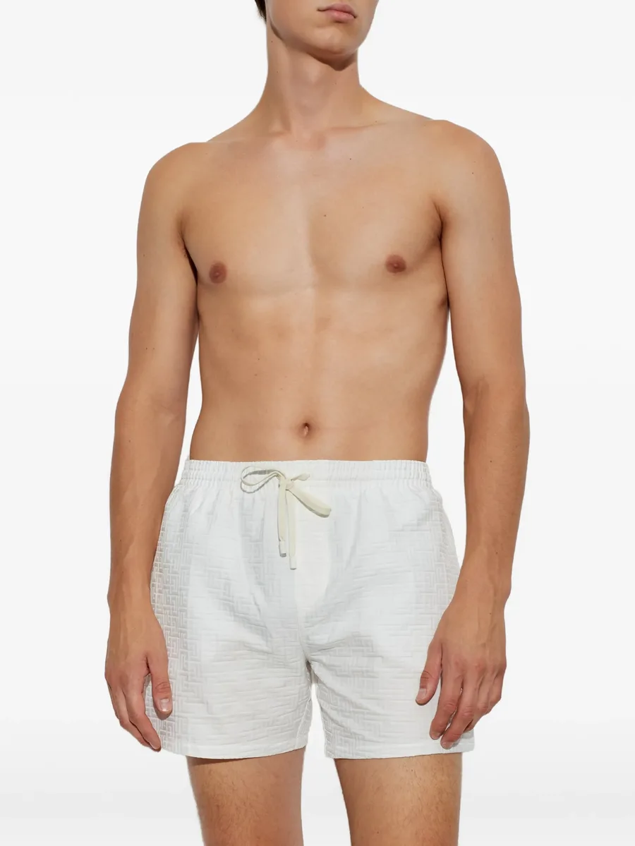 monogram-pattern drawstring swim shorts 3